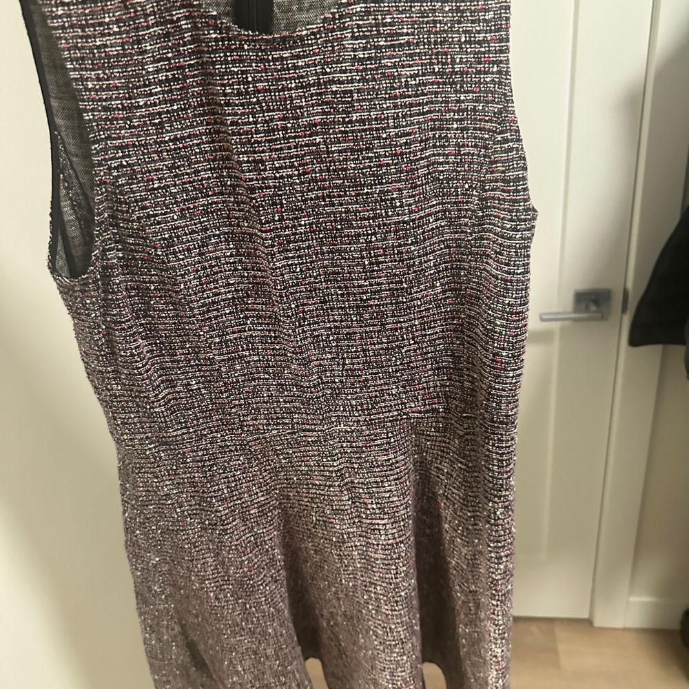 Theory Black and Pink Tweed Dress